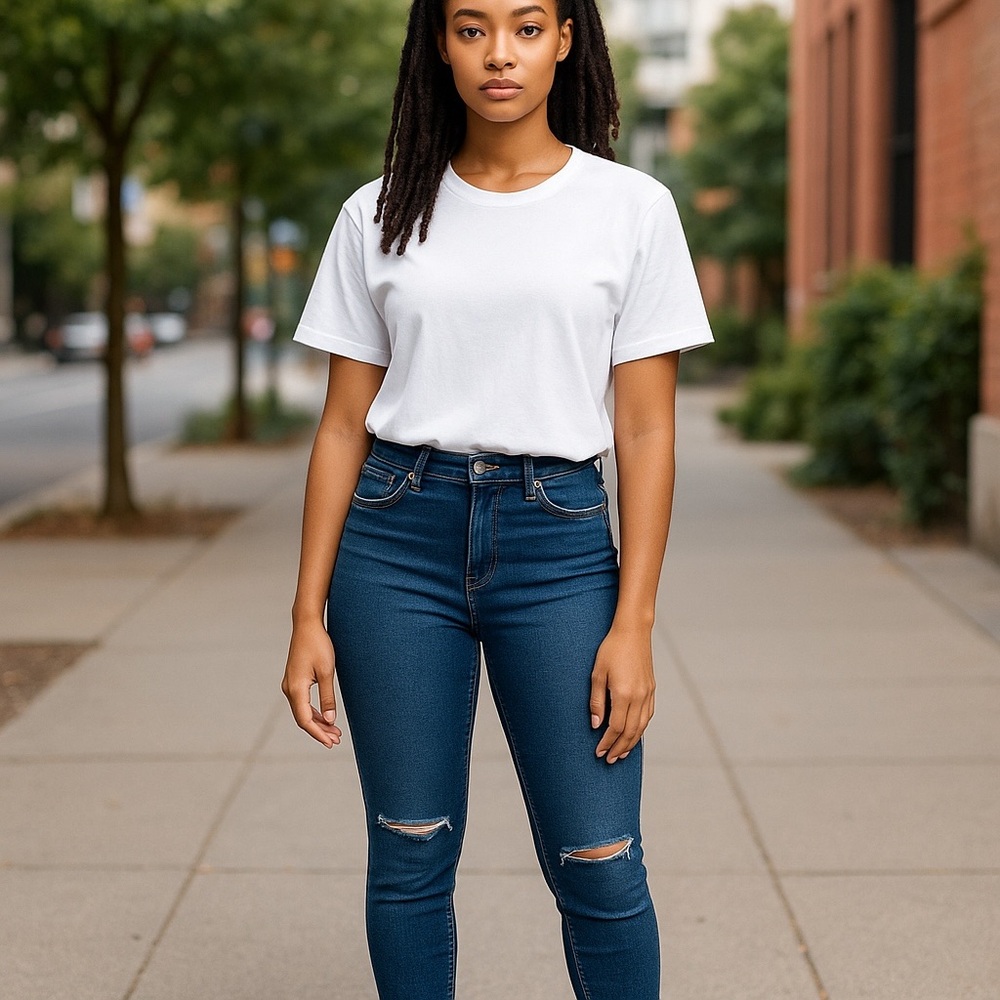 NWT Cotton On Women’s High Rise Distressed Skinny Jeans Size 10